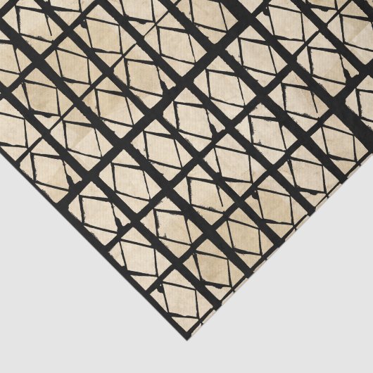 African Inspired Diamond Pattern Tissue Paper Tissuepapier (Detail)