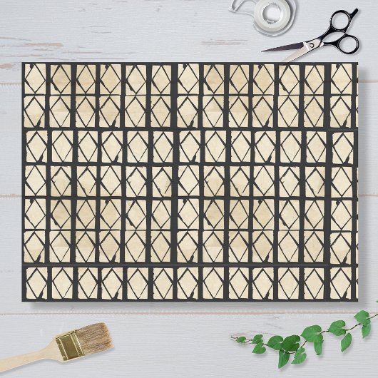 African Inspired Diamond Pattern Tissue Paper Tissuepapier