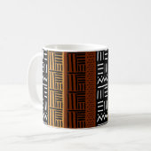 African Inspired Mud Cloth Design Drink Mok (Voorkant links)