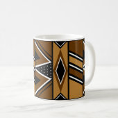 African Inspired Mud Cloth Design Drink Mok (Voorkant rechts)