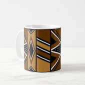 African Inspired Mud Cloth Design Drink Mok (Voorkant links)