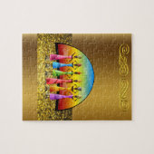 African Jigzaag Puzzle Legpuzzel (Horizontaal)