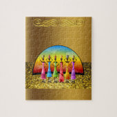 African Jigzaag Puzzle Legpuzzel (Verticaal)