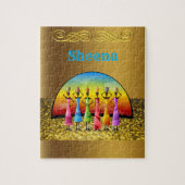 African Jigzaag Puzzle Legpuzzel (Verticaal)