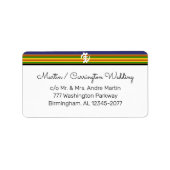 African Kente AK01 Stripes Return Address Label (Voorkant)