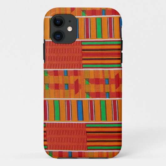 African Kente Cloth iPhone Case (Achterkant)