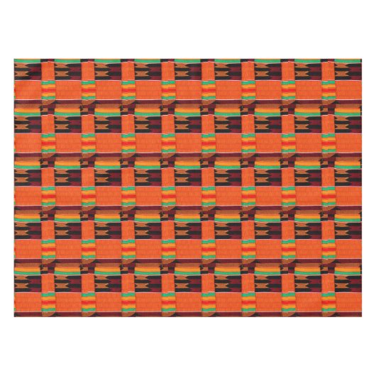 African Kente Cloth Tafelkleed (Voorkant (Horizontaal))