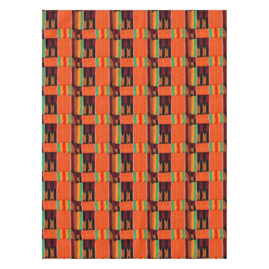 African Kente Cloth Tafelkleed (Voorkant)