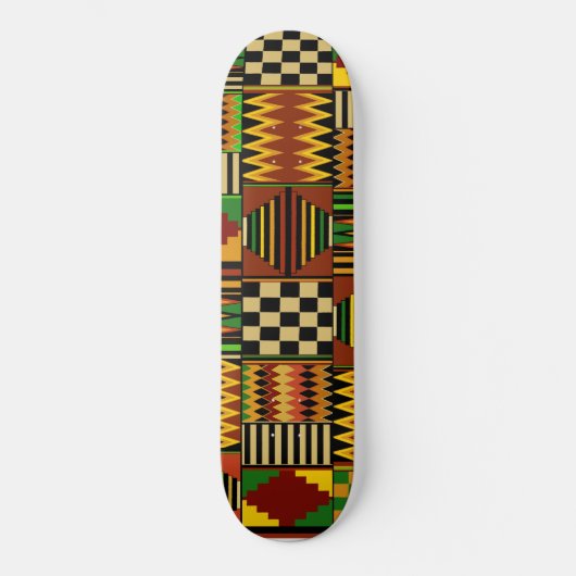 African Kente Design Skateboard (Voorkant)
