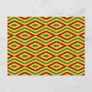 African Kente, Happy Kwanzaa Briefkaart