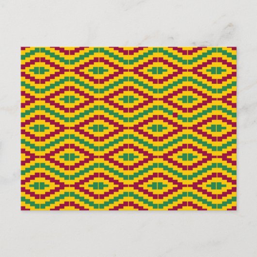 African Kente, Happy Kwanzaa Briefkaart (Voorkant)