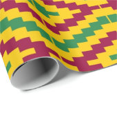 African Kente, Happy Kwanzaa Cadeaupapier (Rol Hoek)