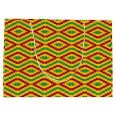 African Kente, Happy Kwanzaa Groot Cadeauzakje (Achterkant)