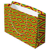 African Kente, Happy Kwanzaa Groot Cadeauzakje (Achterkant Gekanteld)