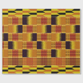 African Kente Pattern Ceremonial Textile Cadeaupapier (Vlak)