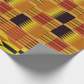 African Kente Pattern Ceremonial Textile Cadeaupapier (Hoek)