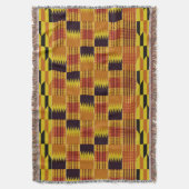 African Kente Pattern Ceremonial Textile Deken (Voorkant Verticaal)