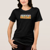 African Kenya Waterverf, Feestdansers Tri-Blend Shirt (Voorkant)