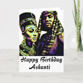 African King Queen Etnische Cultuur Verjaardag Kaa Kaart