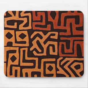 African Kuba Cloth Mousepad Muismat