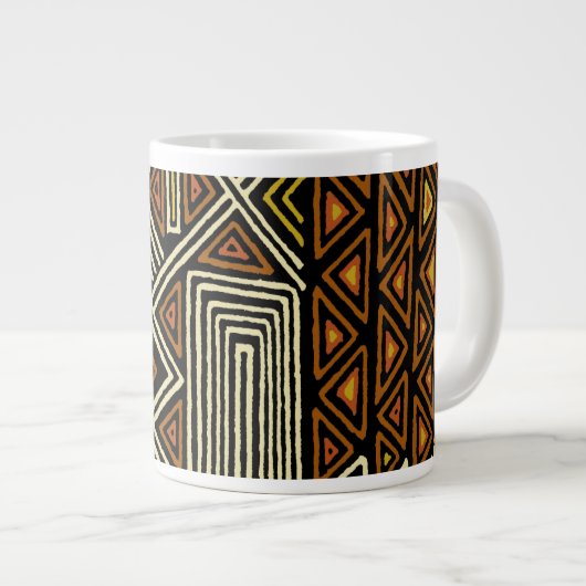 African Kuba Designer Jumbo Mok (Voorkant rechts)