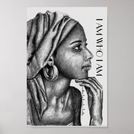 african lady poster (Voorkant)