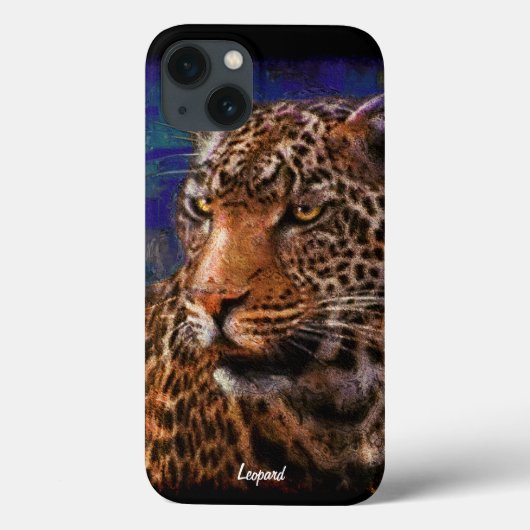 African Leopard Big Cat Wildlife Art Device Hoesje (Achterkant)