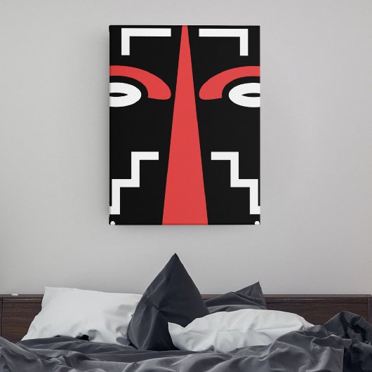African Ligbi Tribal Canvas Afdruk