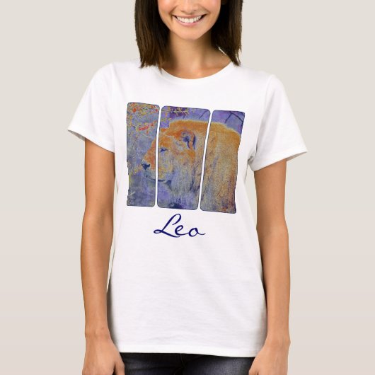 African Lion Big Cat LEO Dierenliefhebber Shirt (Voorkant)