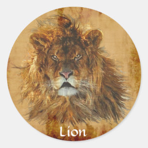 AFRICAN LION Big Five Big Cat Wildlife Stickers