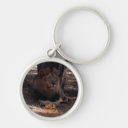 AFRICAN LION Big Five Cat Wildlife Sleutelhanger (Voorkant)