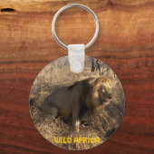 AFRICAN LION Big Five Cat Wildlife Sleutelhanger (Voorkant)