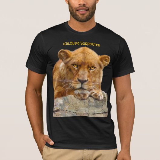 AFRICAN LION Big Five Cat Wildlife T-shirt (Voorkant)