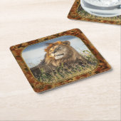 African Lion Drink Onderzetter (Schuin)
