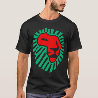 African Lion head waka-waka. (2 kant) T-shirt