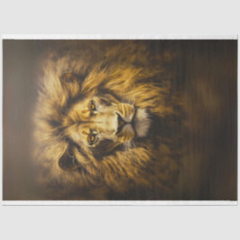 African Lion King of Oerwoud Decoupage Tissuepapier