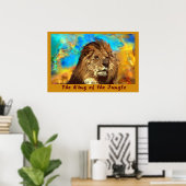 African-Lion-King of the Oerwoud Poster (Thuiskantoor)