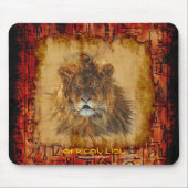 African Lion King van het Oerwoud 2 Art Mousepad Muismat (Voorkant)