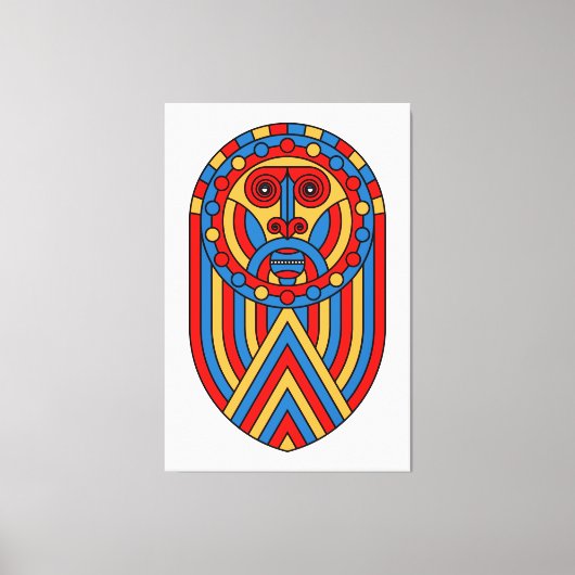 African Lion Mask Canvas Afdruk (Voorkant)