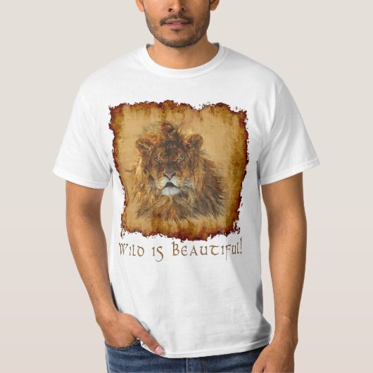 African Lion Mooie Big Cat Wildlife Shirt (Voorkant)