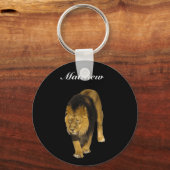 African Lion Personalized Sleutelhanger (Voorkant)