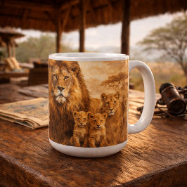 African Lion Pride | Majestic Wildlife Safari Koffiemok