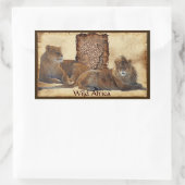 AFRICAN LIONS Big Five Kaart van Afrika Stickers (Tas)