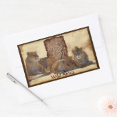 AFRICAN LIONS Big Five Kaart van Afrika Stickers (Envelop)