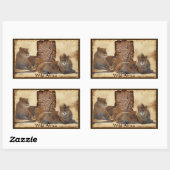 AFRICAN LIONS Big Five Kaart van Afrika Stickers (Vel)