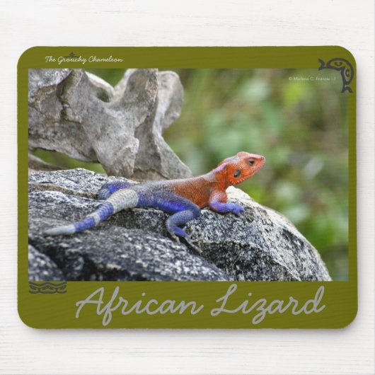 African Lizard Mousepad Muismat (Voorkant)