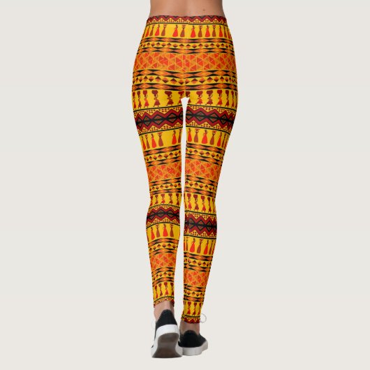 African Love - Power Yoga Leggings (Achterkant)