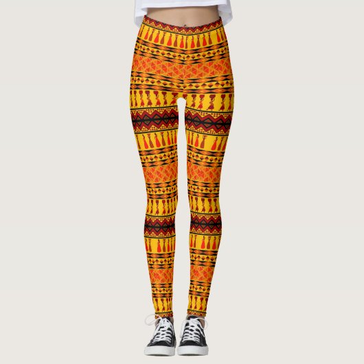 African Love - Power Yoga Leggings (Voorkant)