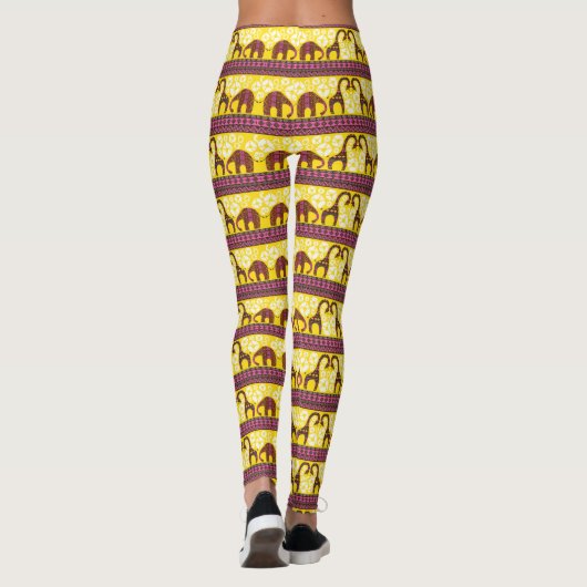 African Love - Power Yoga Leggings (Achterkant)