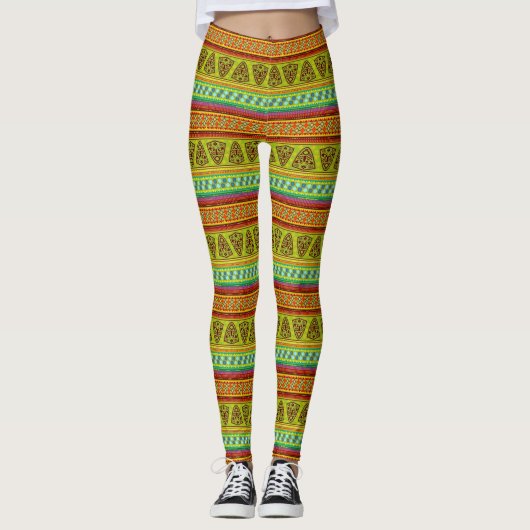 African Love - Power Yoga Leggings (Voorkant)
